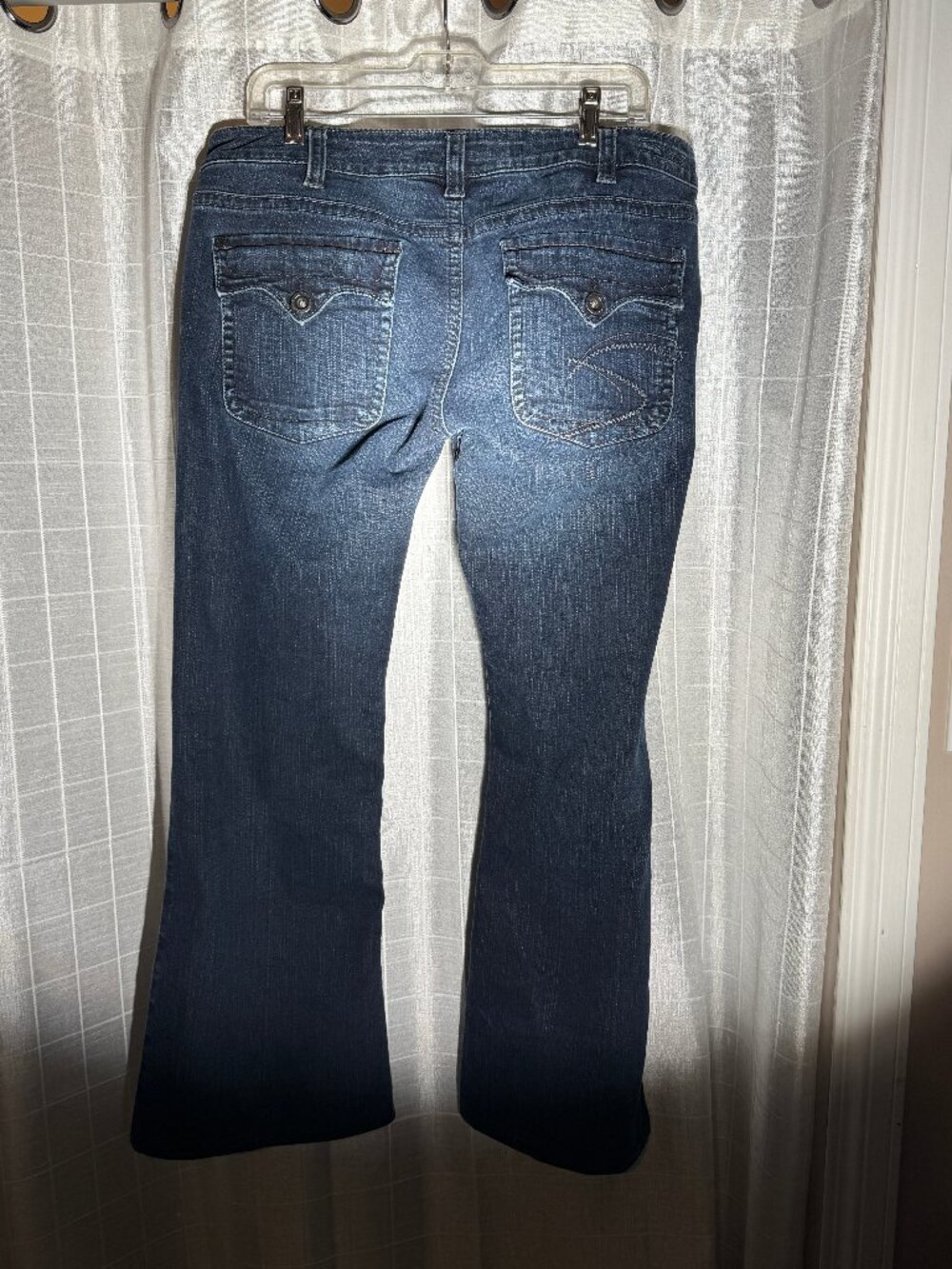 SILVER JEANS LADIES/WOMEN PIONEER 36/33 LOW RISE INDIGO WASH JEANS Y2K BOOTCUT